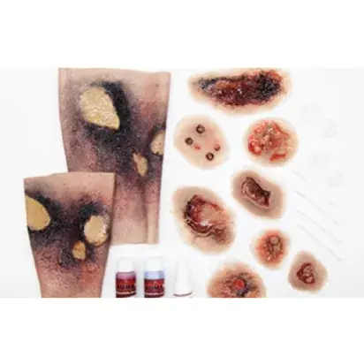 Kit de simulación de heridas y quemaduras