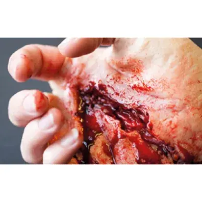 Kit de simulación de heridas y quemaduras