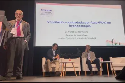 Carlos Disdier y la FCV en broncoscopia: en el congreso AEER